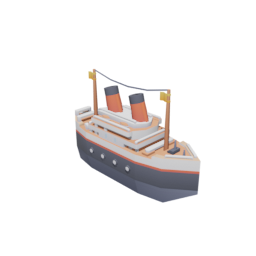 Ship Ocean Liner Small